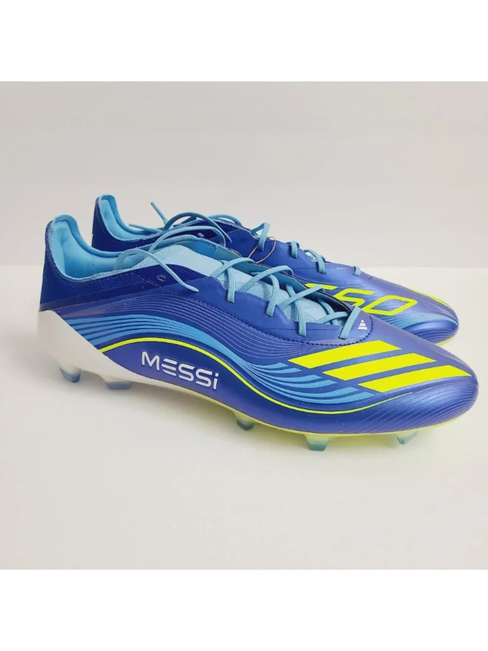 NEW Adidas F50 Messi Elite FG Soccer Cleats JP7435 Size 11.5 Blue